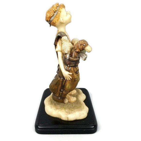 1999 Beachcombers Intl Boy Golf Figure Statue 0246 - Picture 3 of 12